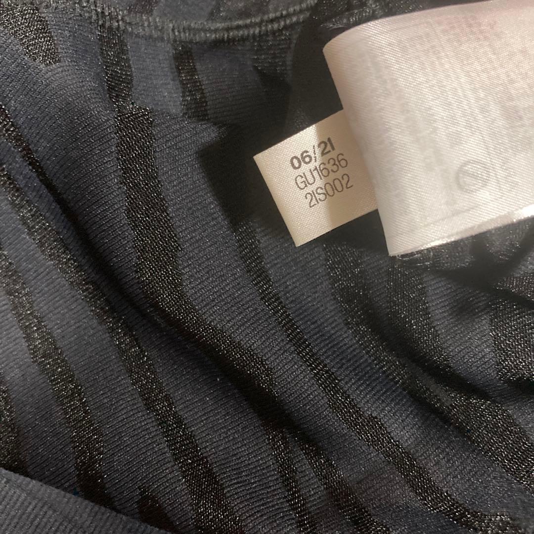 美品adidasステラマッカートニー　ロゴ　トップス　ストレッチ　ゼブラ　ヨガ