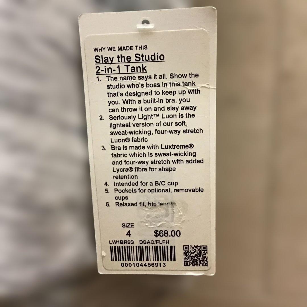 Lululemon ストラップ付きタンクトップ ヨガウエア　新品　ルルレモン