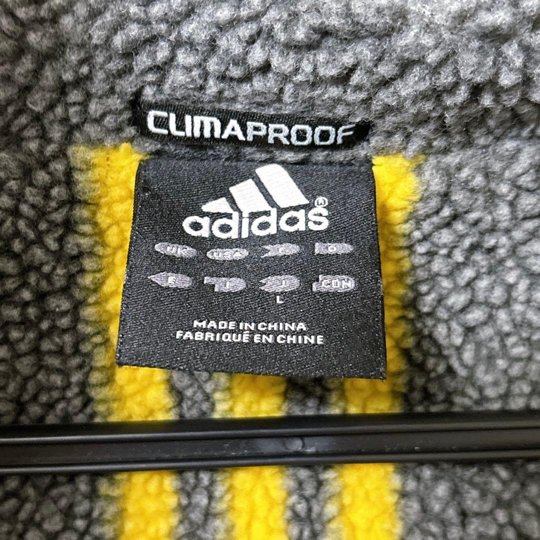 adidas アディダス 裏ボア ベンチコート ロング ネイビー L