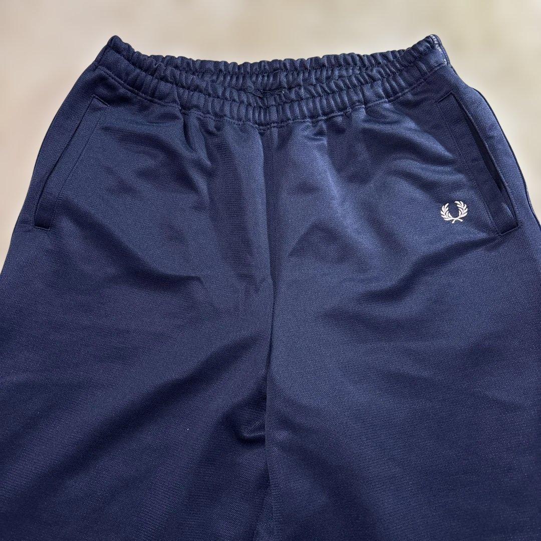 80-90ｓ！フレッドペリー★navy　XL◎ワイドライントラックパンツ★
