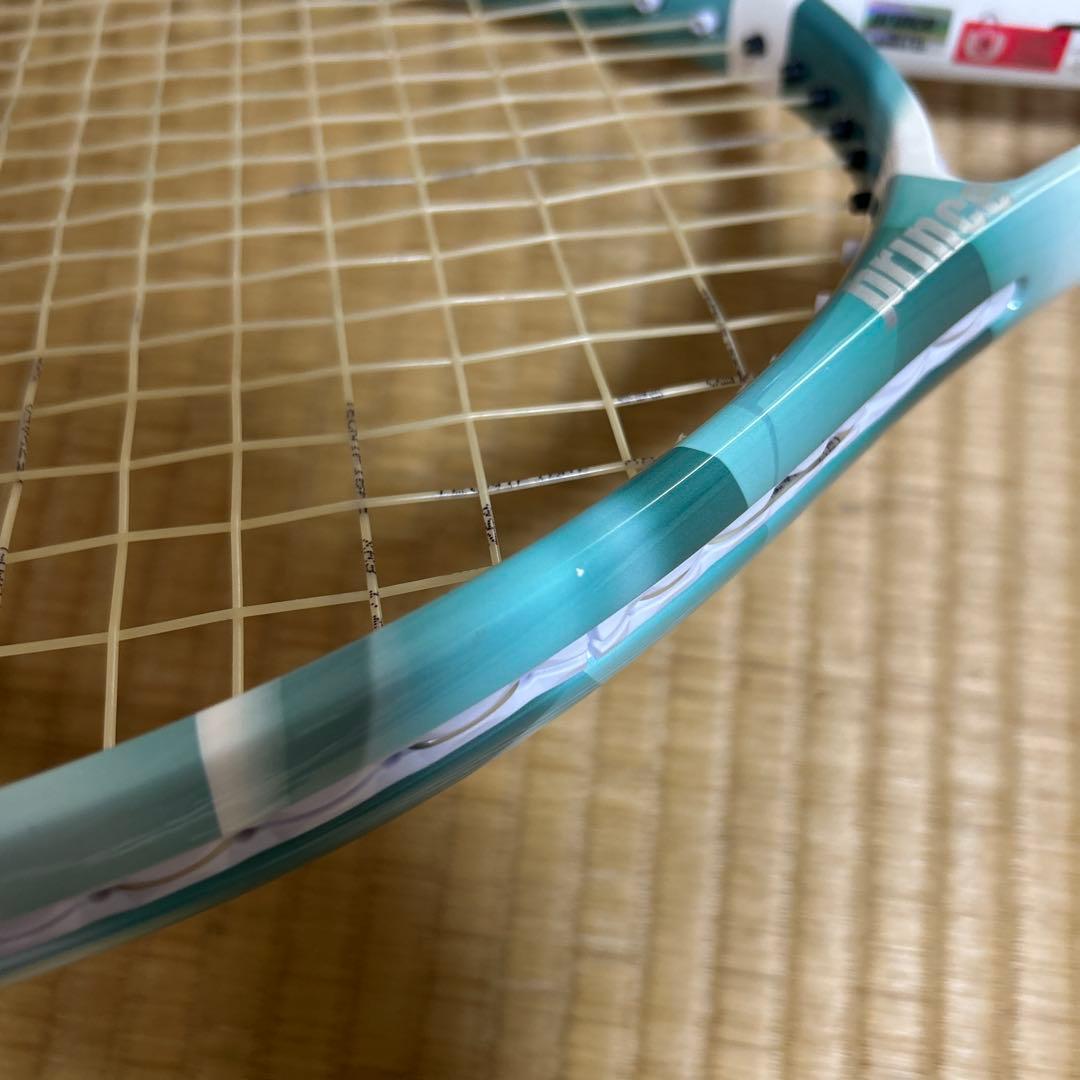 エンブレム 硬式テニスラケット 110青緑色グリップG1