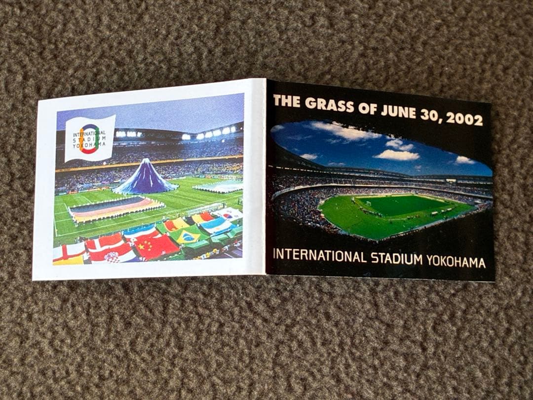 2002 FIFA 日韓 W杯 横浜国際総合競技場 記念グッズ 決勝の芝