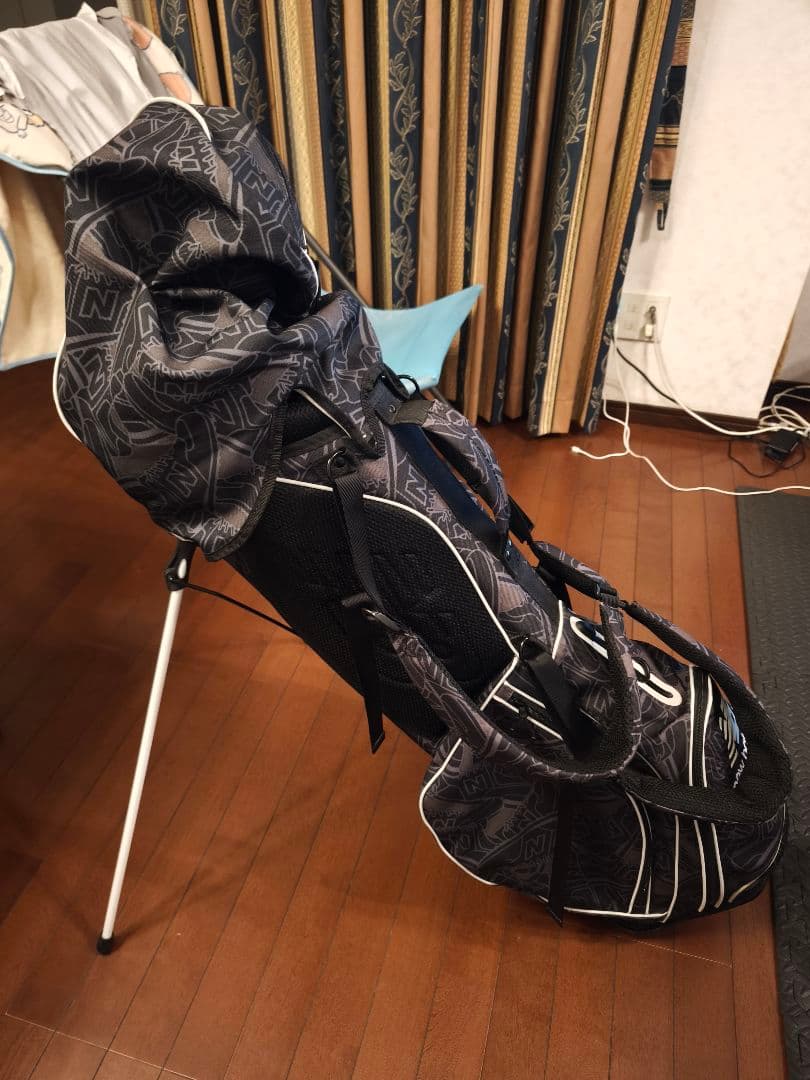 new balance スタンドゴルフバッグ 黒/白