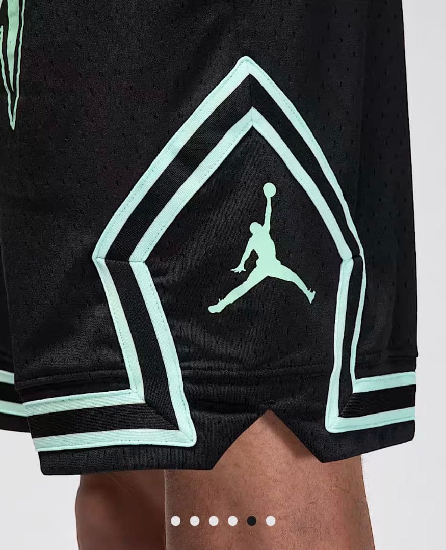 FLIGHTロゴ バスケットボールパンツ M 黒/ミント JORDAN