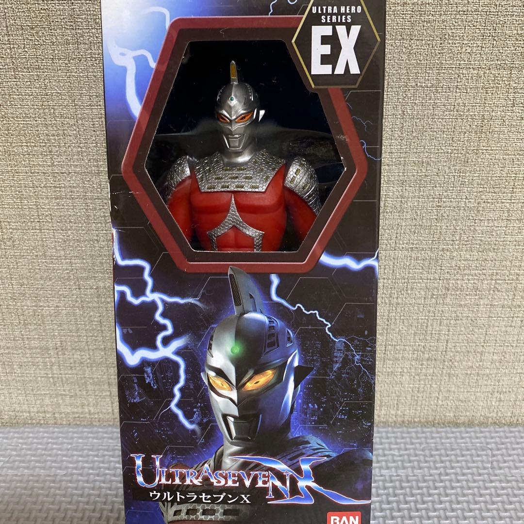 ウルトラヒーローシリーズ EX ウルトラセブンX ソフビ 外箱タグあり　レア