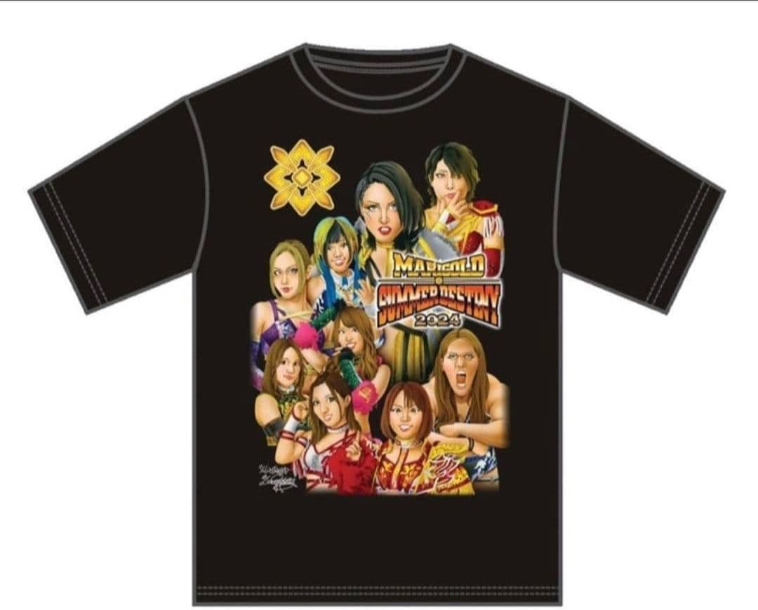 マリーゴールド 岩谷麻優vsイヨスカイ ラップTシャツ イラストTシャツ