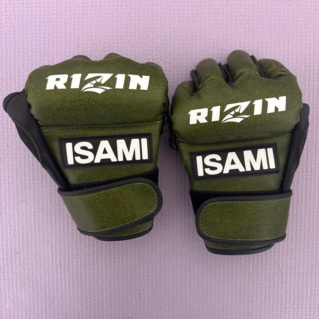 RIZIN ISAMI オリーブグリーン グローブ　Mサイズ