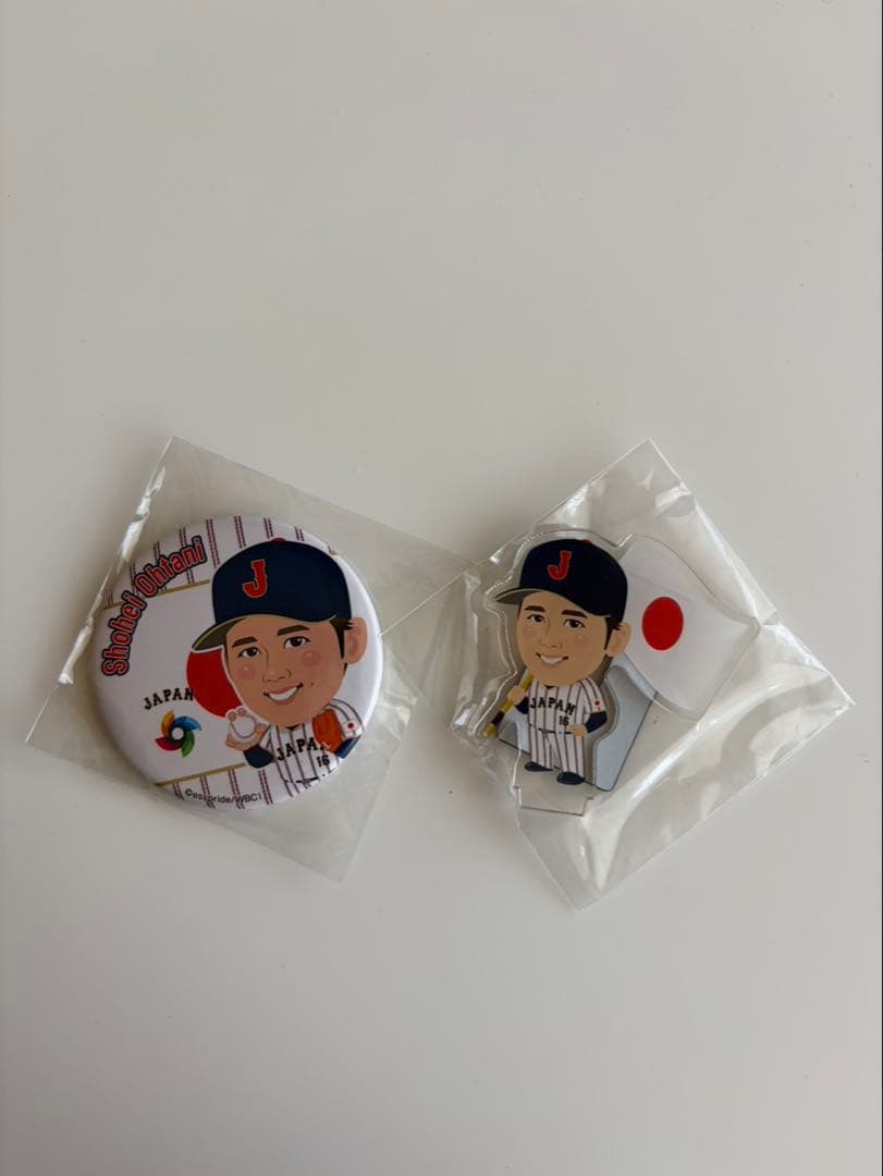 第二弾WBCガチャ 大谷翔平 缶バッジ×レアアクリルスタンド セット売り