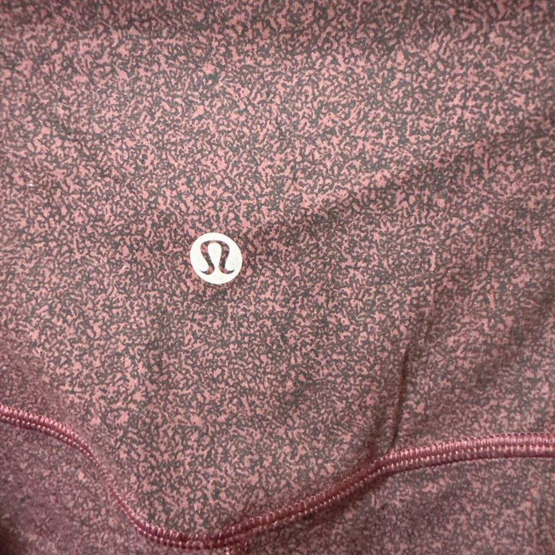 希少✨美品✨lululemonルルレモン ヨガ 赤紫 バーガンディ 海外古着