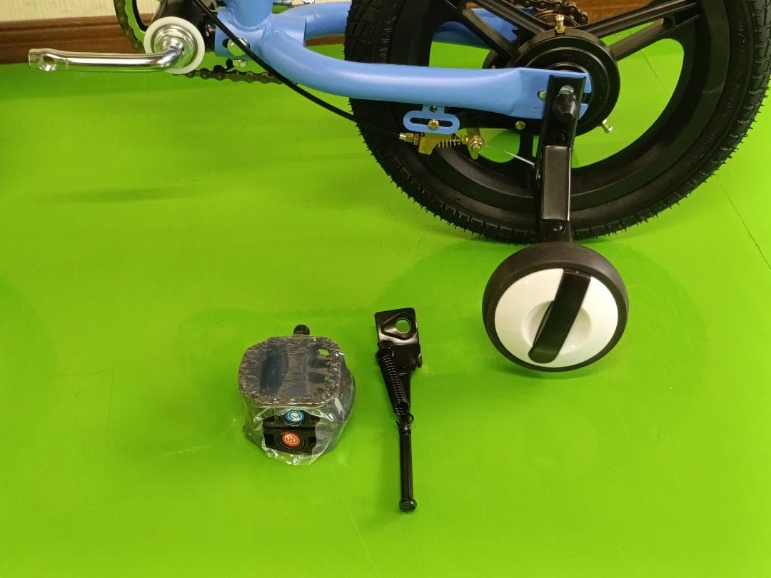 値下げ中!新品未使用 3in1 子供自転車 キックバイク 14インチ BLUE色