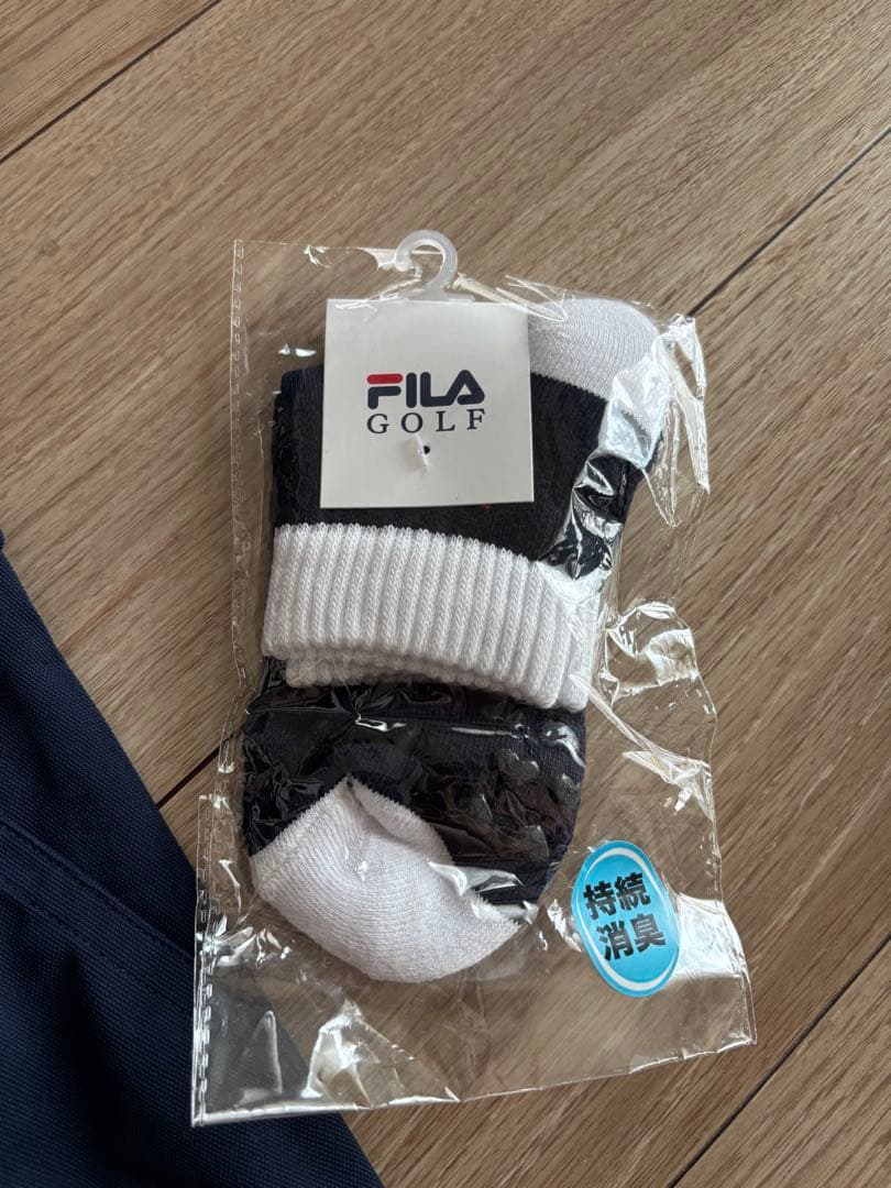 FILA ゴルフ ワンピース ネイビーとソックスセット