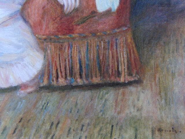 ルノワール、【髪かざり】、新品高級額 額装付、年代物・希少画集画