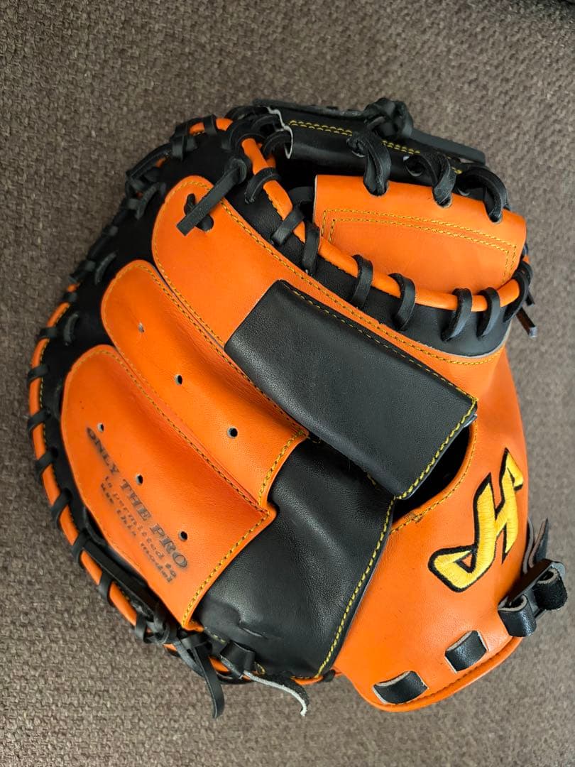 ハタケヤマキャッチャーミット　PRO-M8 オレンジ/ブラック