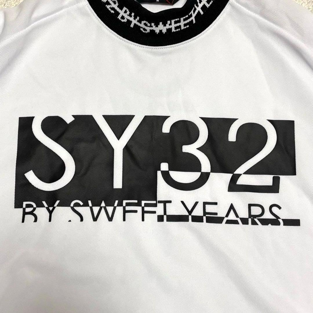 SY32 by SWEET YEARS 長袖モックネックシャツ　ゴルフウェア　M