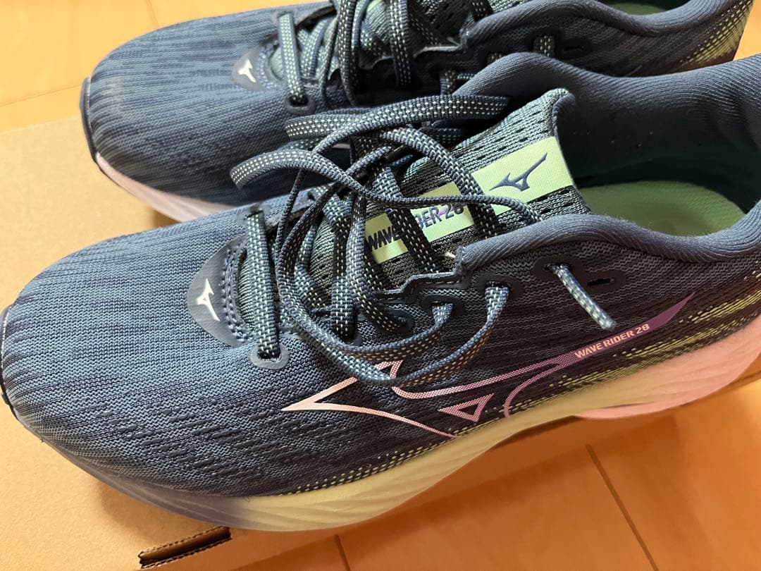 Mizuno WAVE RIDER 28 ダークブルー/グリーン