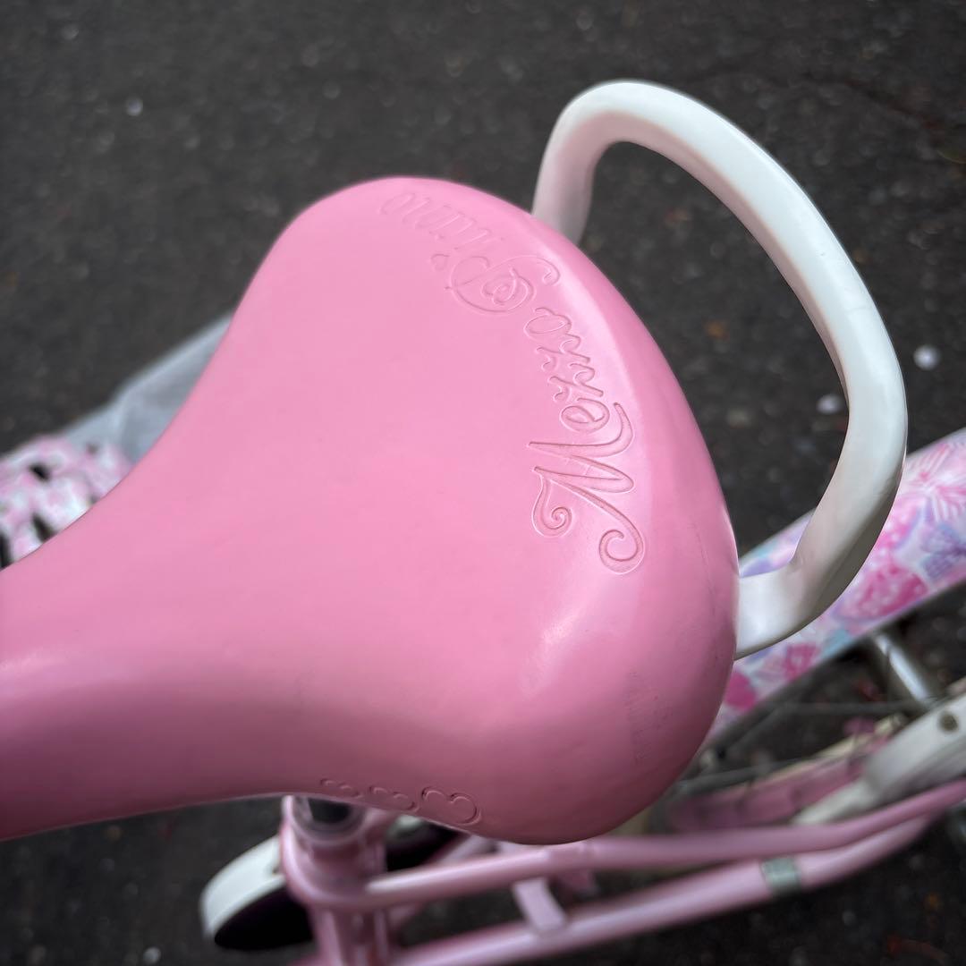 メゾピアノ16インチ幼児用自転車 ミラー、バスケット付き