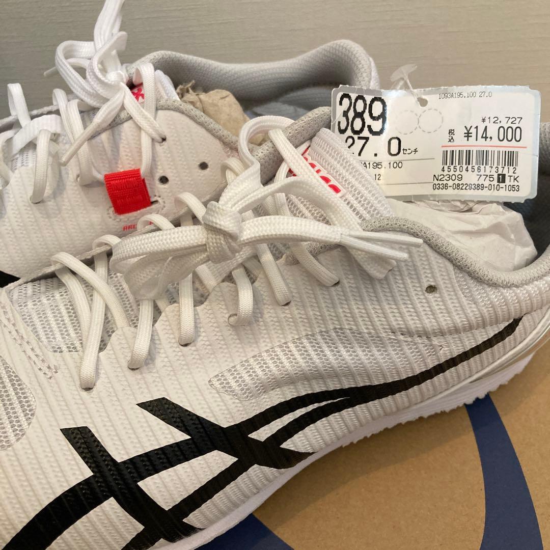 【新品未使用】asics 陸上競技用スパイクシューズ 27.0cm