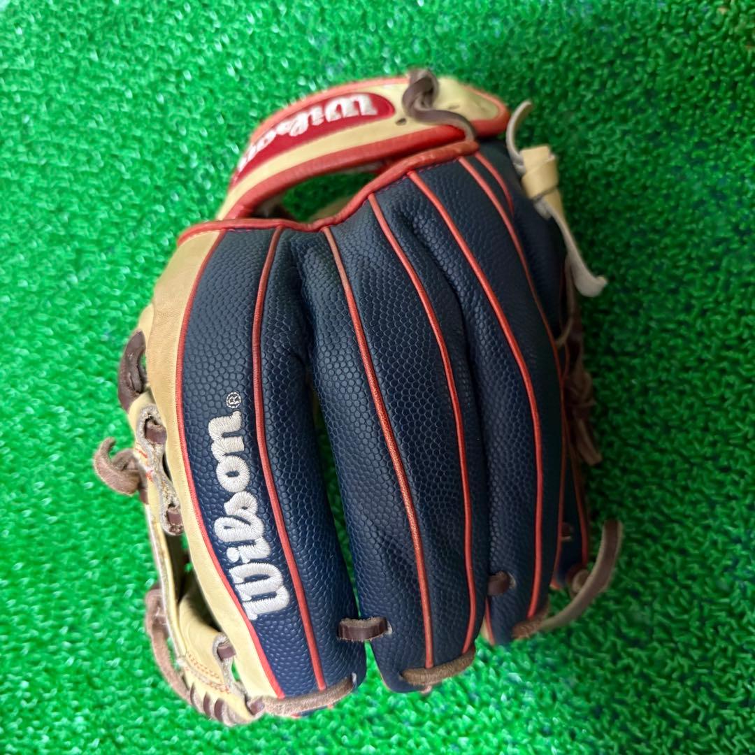 Wilson 軟式グローブ ベージュ/ネイビー