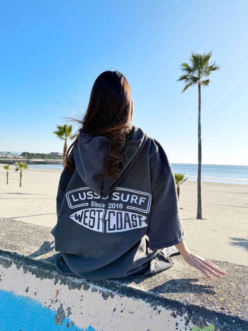 サーファーに　LUSSO SURF お着替えポンチョ　グレー⭐︎送料込み