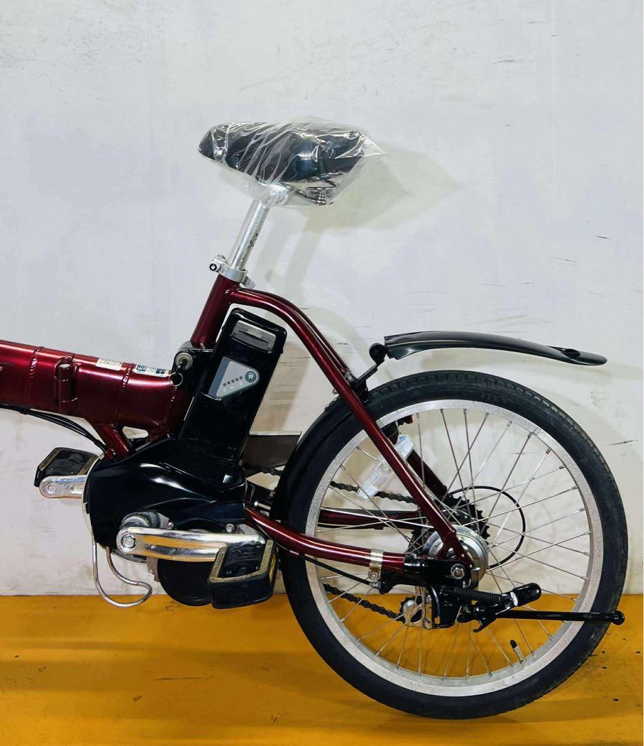 送料無料 条件付き パナソニック折り畳み式 前18/後20型 電動自転車中古車