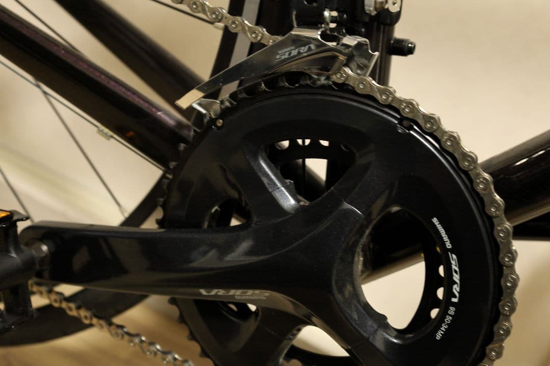 ブラック ロードバイク Shimano Sora