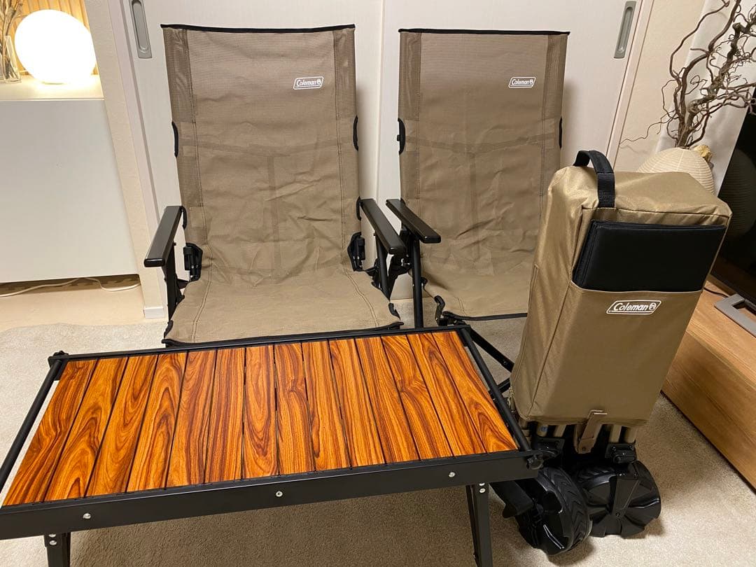 Coleman テーブルチェアセット ※引き取りのみ