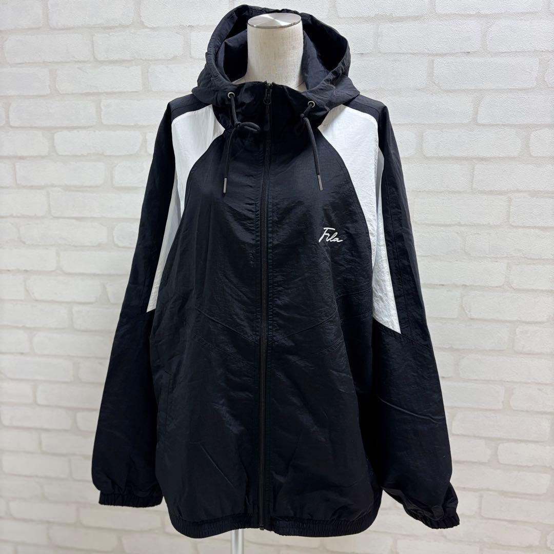 ★美品★ FILA ジャージ 上下セット 2XL ブラック/ホワイト