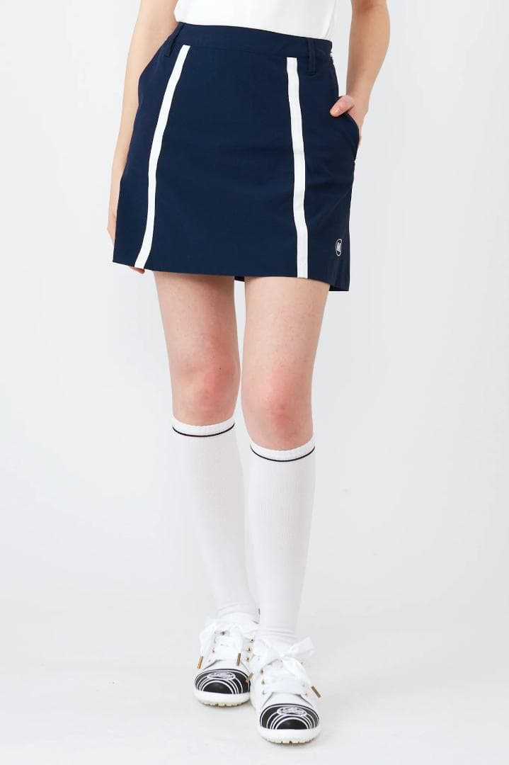 エムユースポーツ(M・U SPORTS) バイヤスラインスカート NVY38