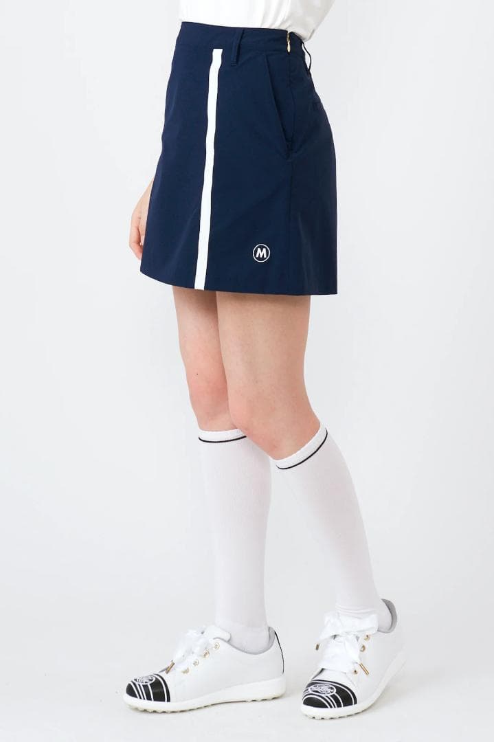 エムユースポーツ(M・U SPORTS) バイヤスラインスカート NVY38