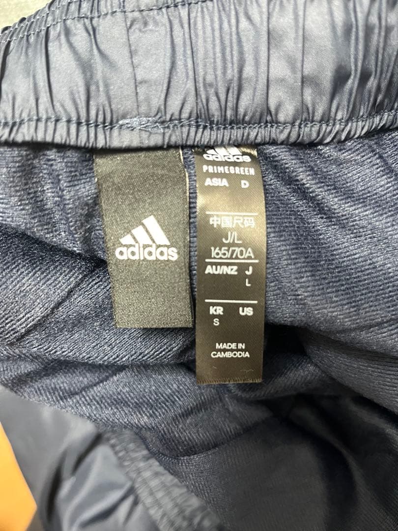 adidas ウィンドブレーカー 、ズボンセット　L 紫/黒(レディース)