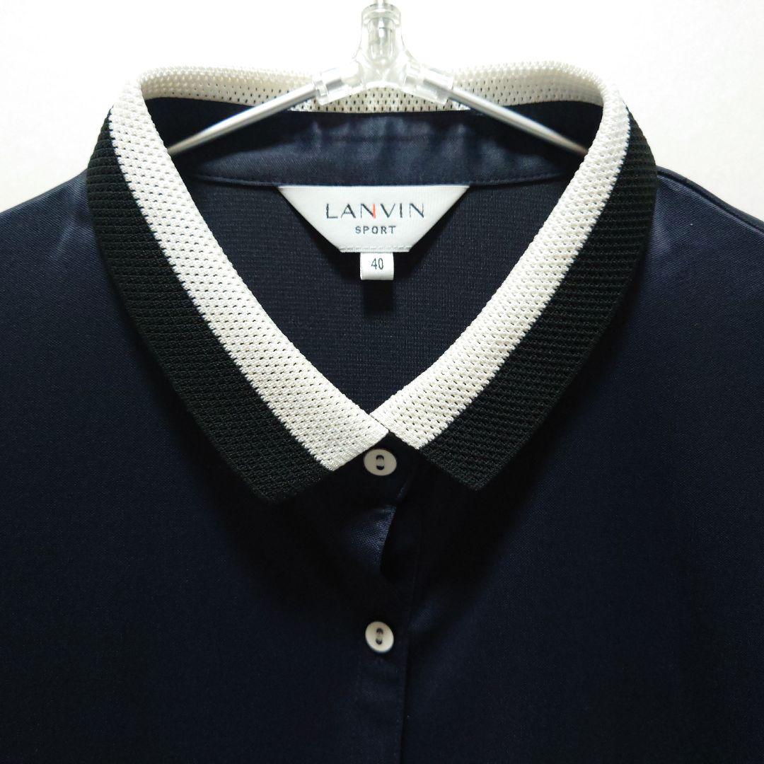 LANVIN SPORTランバン ネイビー ポロシャツ 40【美品】