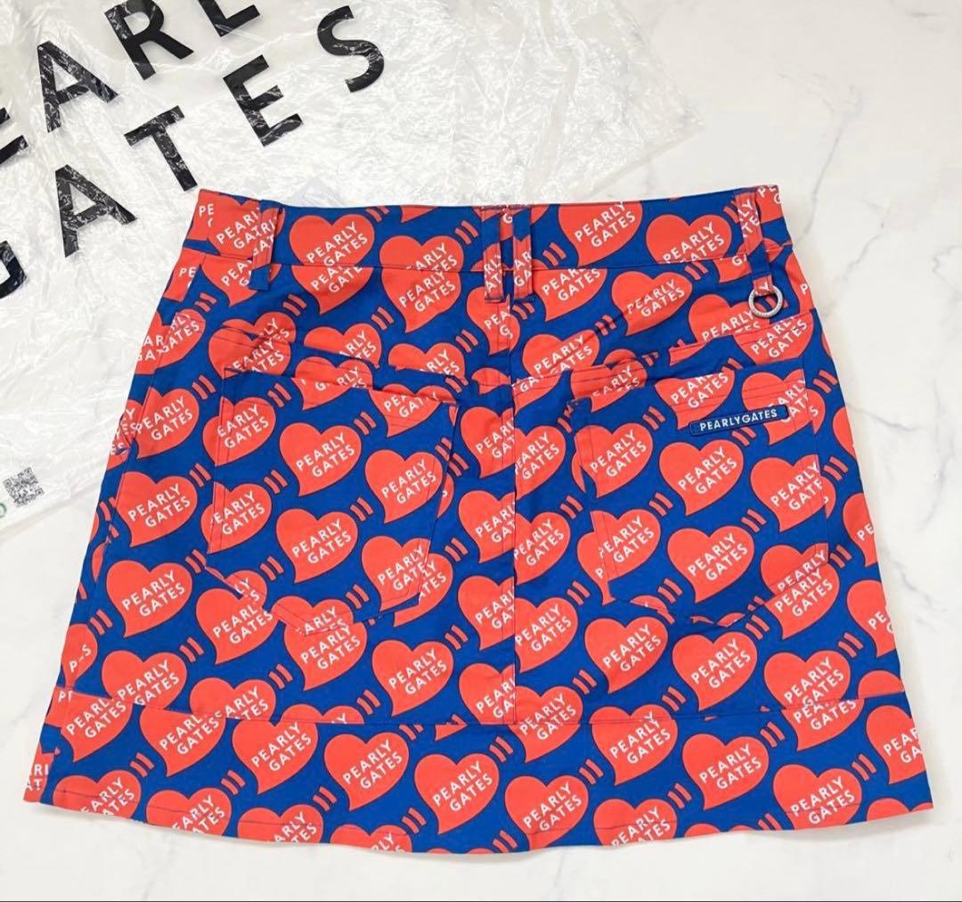 ★PEARLY GATES★ ハート柄スカート ★サイズ1★新品未使用