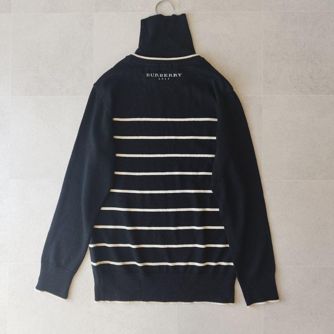未使用級✨️ Burberry GOLF タートルネックプルオーバー ロゴ刺繍