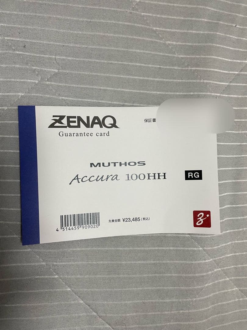ZENAQ MUTHOS Accura 100HH ゼナック ミュートス