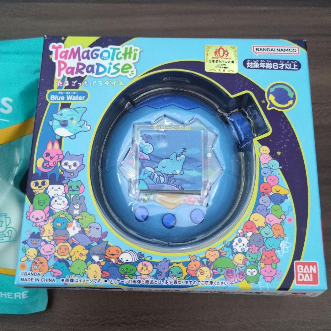 たまごっちパラダイス　青　BANDAI クリアケース付き