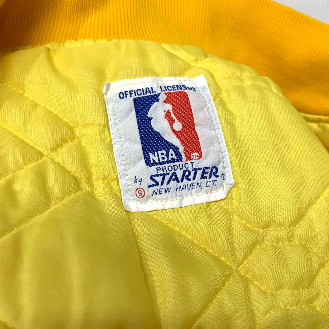 90s USA製 STARTER レイカーズ スタジャン Sサイズ NBA
