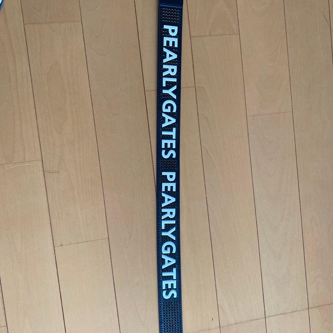 PEARLY GATES ロゴ入りベルト 黒