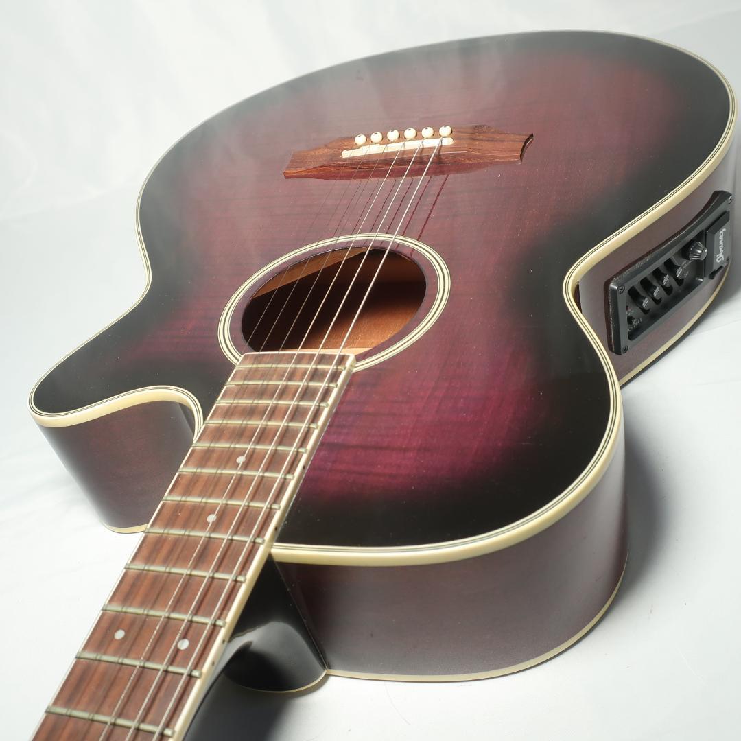 Ibanez AEG450 TP エレアコ ギター ハードケース付 虎杢パープル