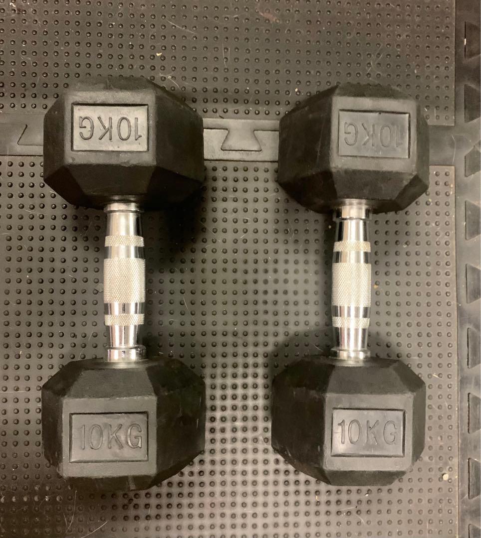 六角ダンベル　ヘックスダンベル　ダンベル10kg×2 合計20kg