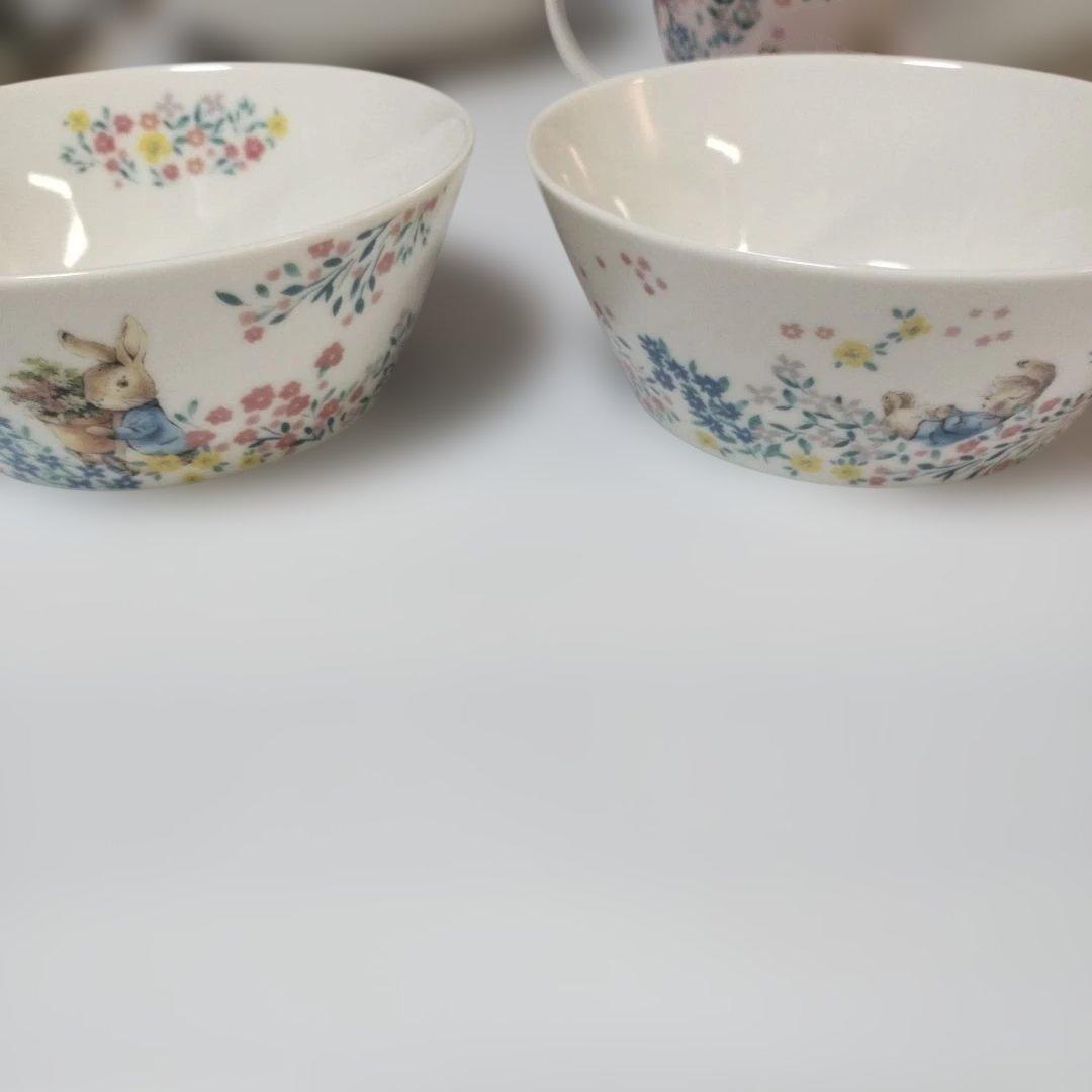 新品・未使用 ピーターラビット マグカップ・サラダボウル・パスタカレー皿 8点