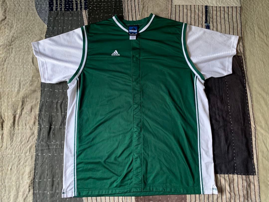 90s XL adidas vtg バスケ ジャージ ユニフォーム team 緑