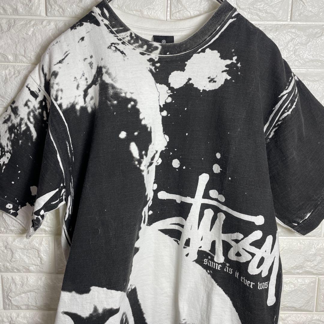 90's stussyステューシー/USA製・カスタムメイド/メンズTシャツ/M