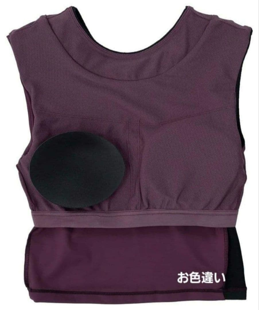 LAVA 【SUKALA】バイカラーショートタンクトップ/ブラックM　新品未開封