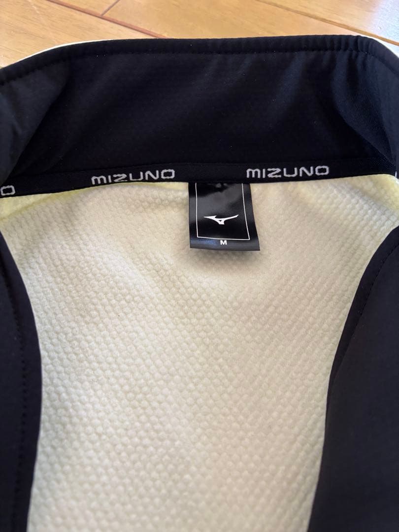 Mizuno TECHSHIELD ジャケット Mサイズ 黒/レモンイエロー