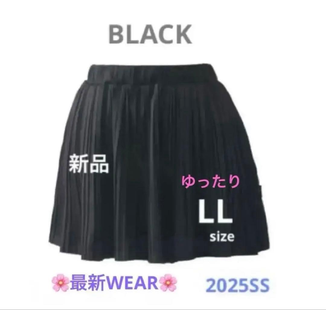 No.164 Prince プリーツキュロット☆BLACK☆LL☆