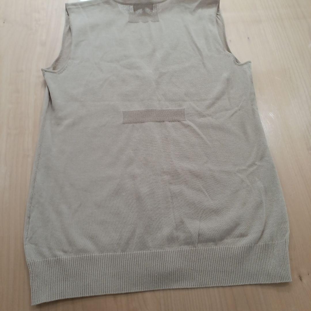 新品　ピッコーネ　PICONE　薄手　コットンベスト　ベージュ