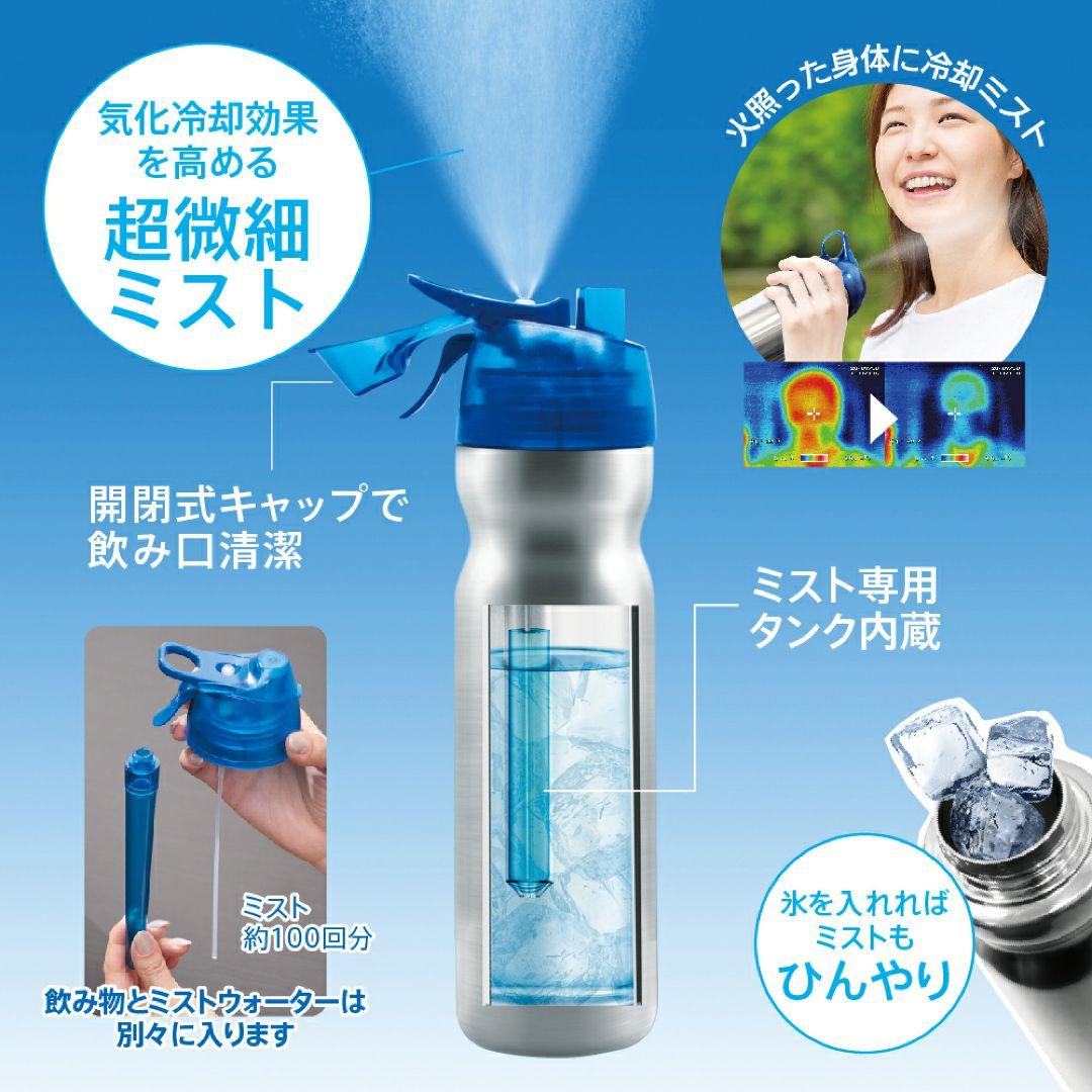 ドリンクミストSS　冷却ミスト機能付ドリンクボトル ステンレス 熱中対策 水筒