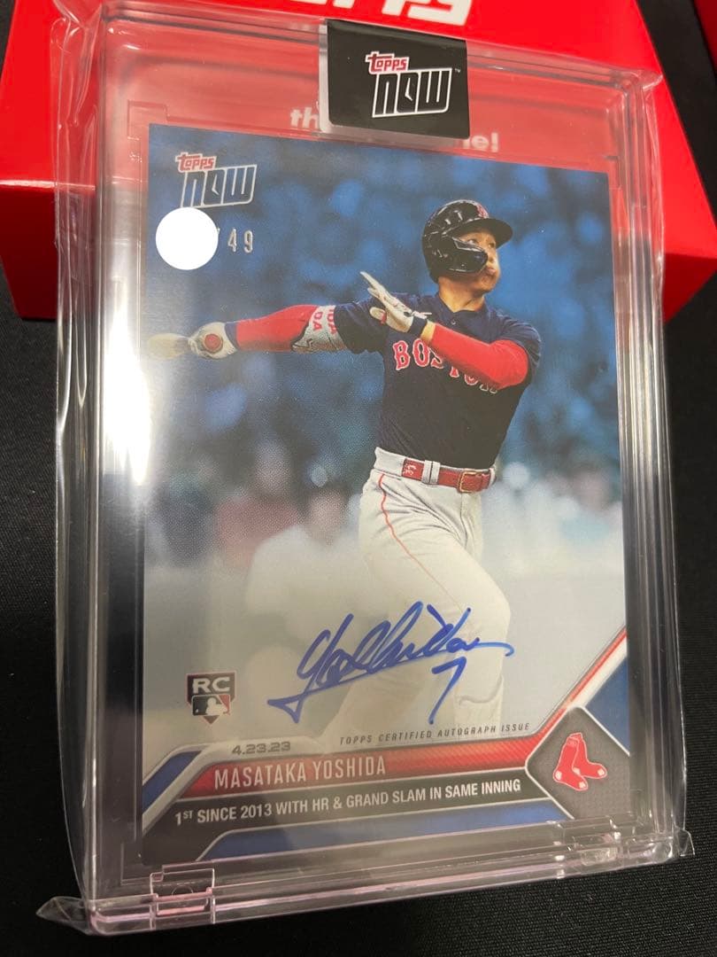 吉田正尚 2023 MLB TOPPS NOW 173 /49 サイン