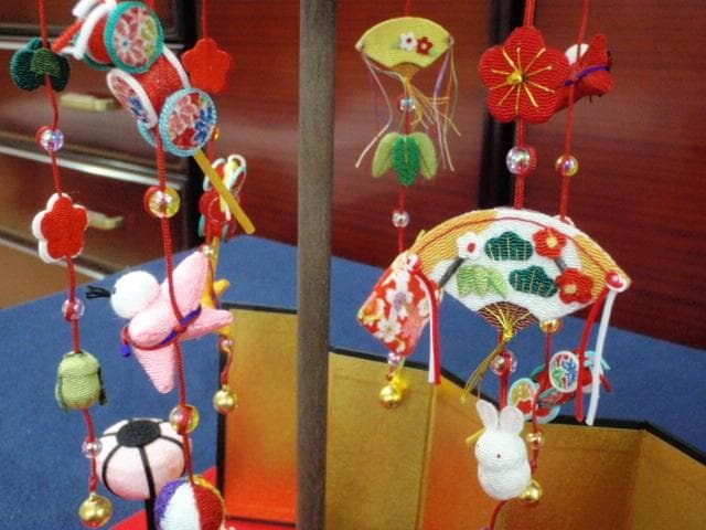 即納！限定値下げ♪●新品！高さ37 ちりめん ひな人形 吊るし飾り 京都龍虎堂●