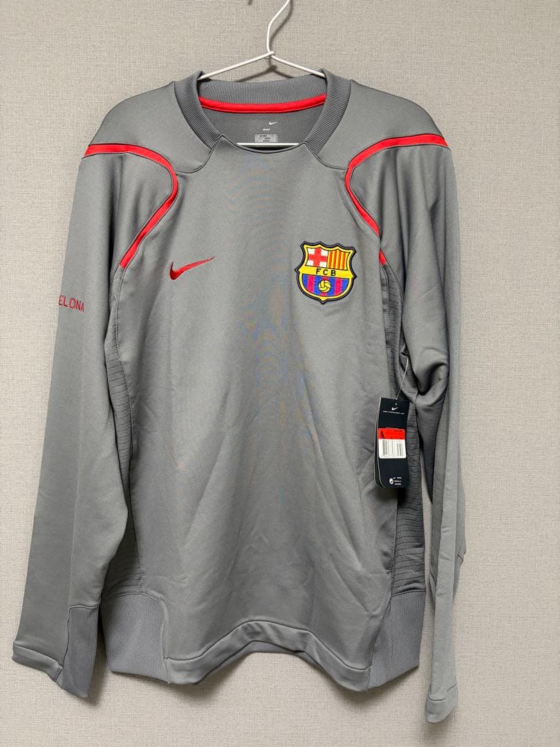 【タグ付き】FCバルセロナ Nike 長袖ウェア グレー L